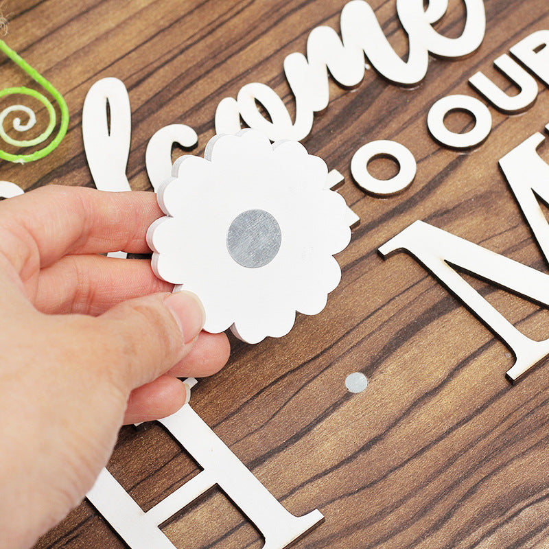 Interchangeable Wooden Door Hanger Ornaments