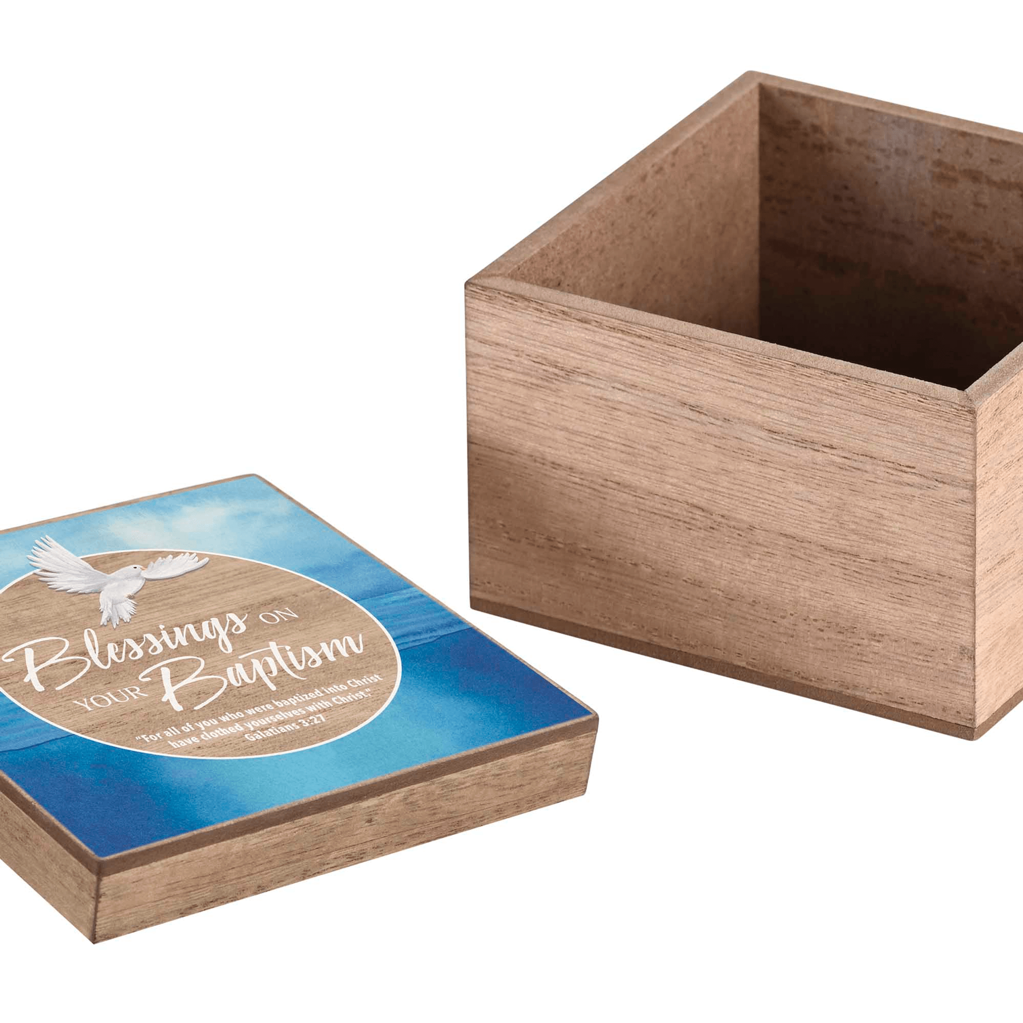 Baptism Keepsake Box With Inspirational Galatians Verse