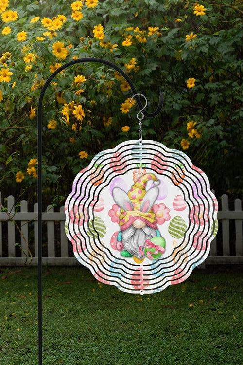 Easter Home Decor Gnome Eggs Outdoor Wind Spinner