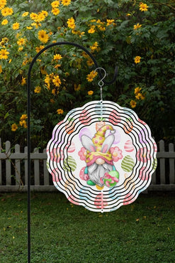 Easter Home Decor Gnome Eggs Outdoor Wind Spinner