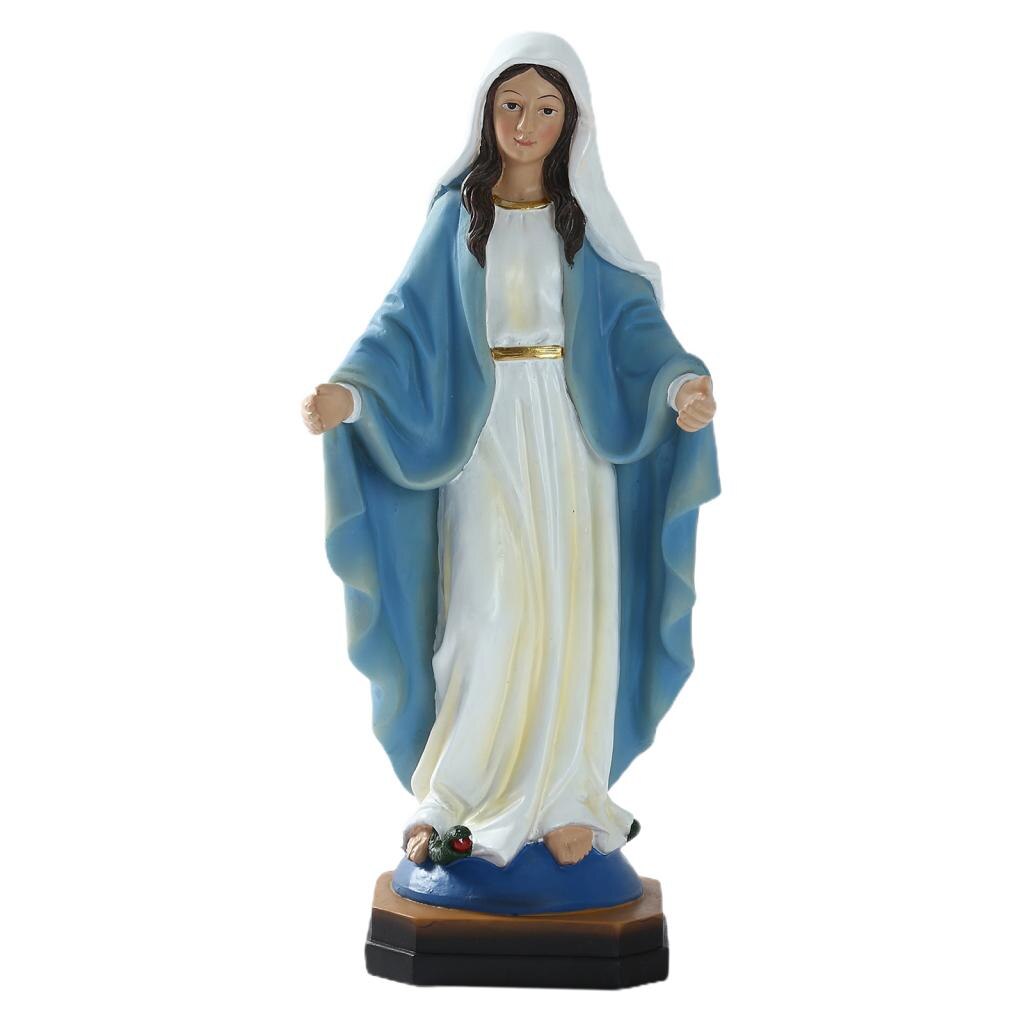 Catholic Virgin Mary Statue Figure Handmade Figurine Religious Gift