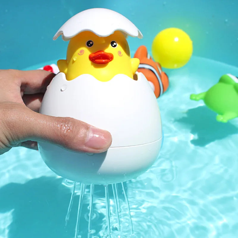 Baby Bathing Toy Kids Cute Duck Penguin Egg Water Spray Sprinkler