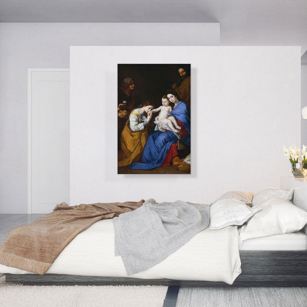 Holy Family With Saints Anne Catherine Of Alexandria 1648