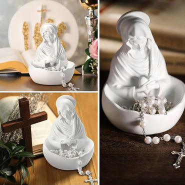 1Pc Virgin Mary Resin/Plastic Sculpture - Exquisite Catholic Statue