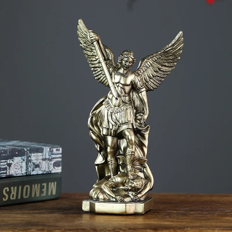 St. Michael Statue for Home Protection Catholic Saint Sculpture