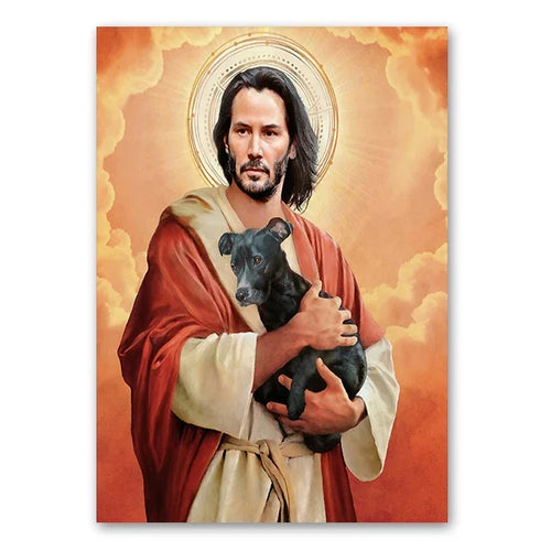 Scandinavian Minimalist Wall Art Catholic Christian Holy Jesus HD