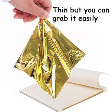 100pcs Imitation Gold Sliver Copper Foil Paper DIY Resin Candle