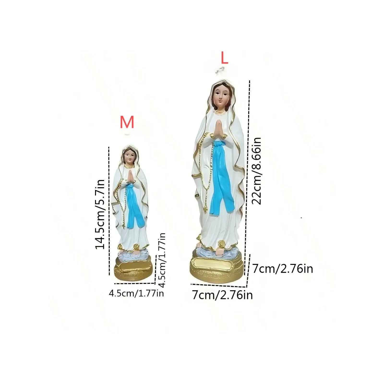 Virgin Mary Resin Statue Religion Jesus Religious Statue Souvenir