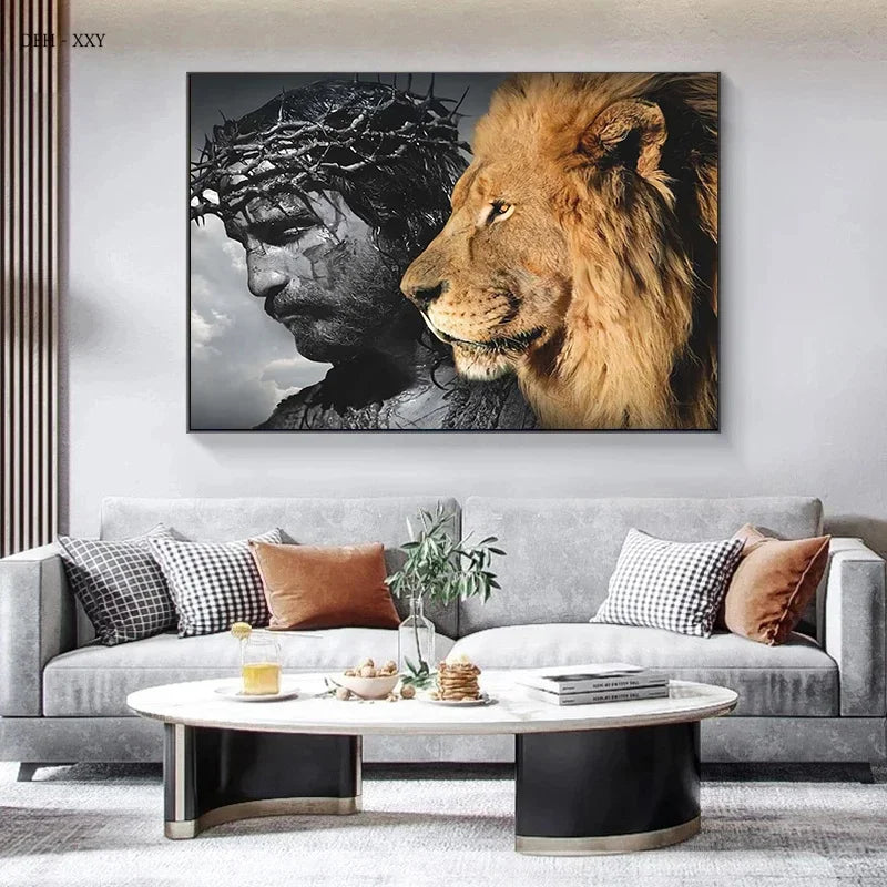 Scandinavian Minimalist Wall Art Catholic Christian Holy Jesus HD