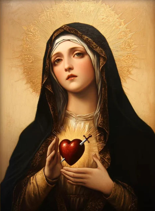 Christian Sacred Heart Jesus Art Posters Prints Catholic Pure Virgin