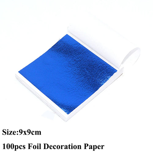 100pcs Imitation Gold Sliver Copper Foil Paper DIY Resin Candle