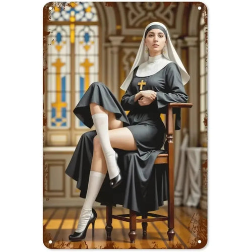 1pc 8x12" Vintage Aluminum Wall Art - Guadalupe Virgin Mary Retro