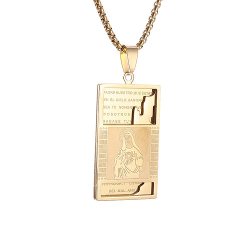 New Gold Color Crucifix Image Men\\'s Pendant Christ Miami Cuban