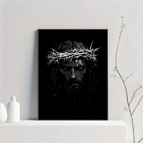 Son of God Jesus Cross Holy Light Wall Art, HD Canvas Print Poster,