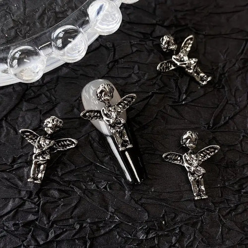 10pcs Gothic Punk Style Nail Art Charms Antique Silver Alloy  Jesus