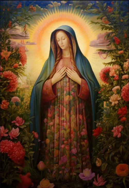 Christian Sacred Heart Jesus Art Posters Prints Catholic Pure Virgin