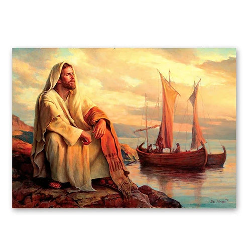 Scandinavian Minimalist Wall Art Catholic Christian Holy Jesus HD