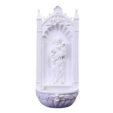 St Anthony Statue White Resin Religious Sculpture Saints Holy Statue