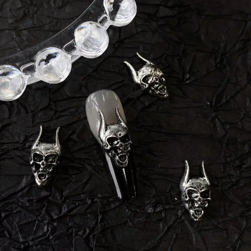 10pcs Gothic Punk Style Nail Art Charms Antique Silver Alloy  Jesus