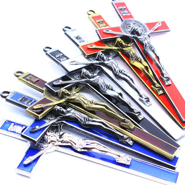 Church Relics Jesus on The Stand Cross Wall Crucifix Antique Home