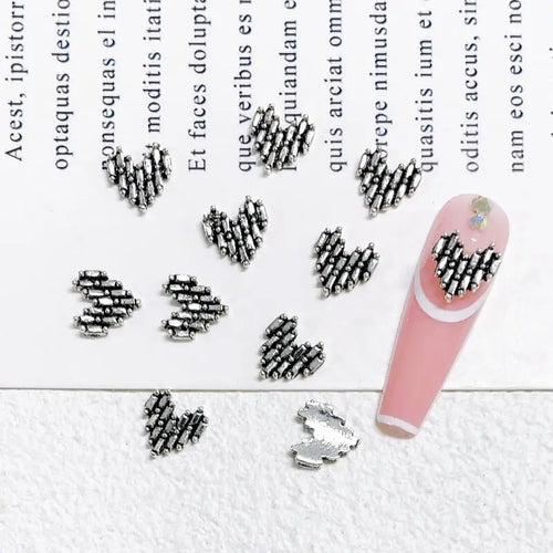 10pcs Gothic Punk Style Nail Art Charms Antique Silver Alloy  Jesus