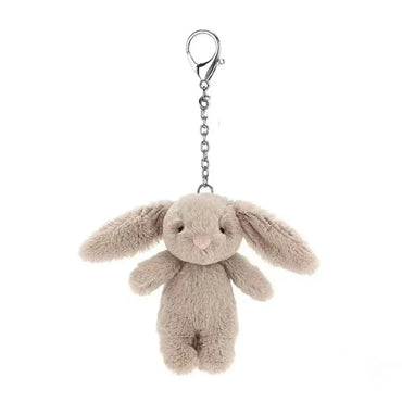 Stuffed Animals Cute Cartoon Rabbit Keychain Love Pompom Trinket Toy