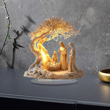 1Pc Nativity Jesus Birth Figurine Christmas Statue Decorative