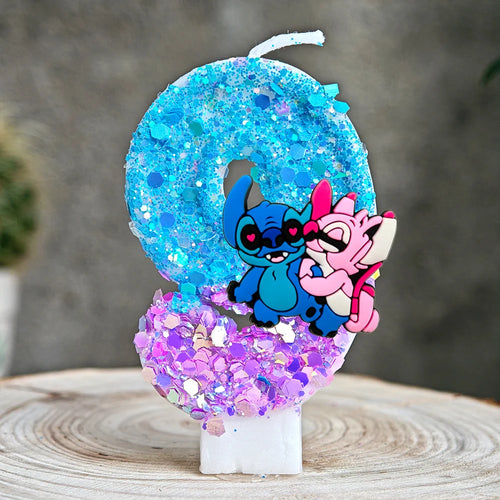Lilo & Stitch Candle Number 0-9 Anime Digital Stitch Angel Children