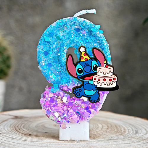 Lilo & Stitch Candle Number 0-9 Anime Digital Stitch Angel Children