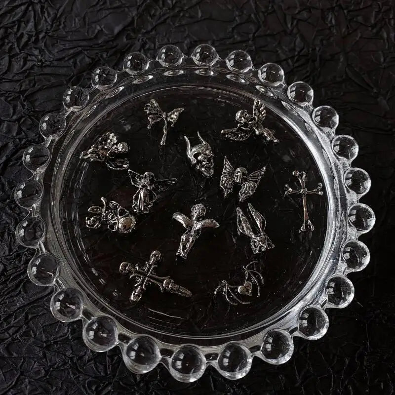 10pcs Gothic Punk Style Nail Art Charms Antique Silver Alloy  Jesus