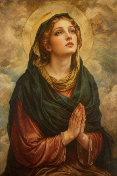 Christian Sacred Heart Jesus Art Posters Prints Catholic Pure Virgin