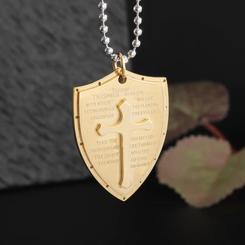 New Gold Color Crucifix Image Men\\'s Pendant Christ Miami Cuban