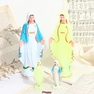 Catholic Virgin Mary Statue Figure Handmade Figurine Religious Gift
