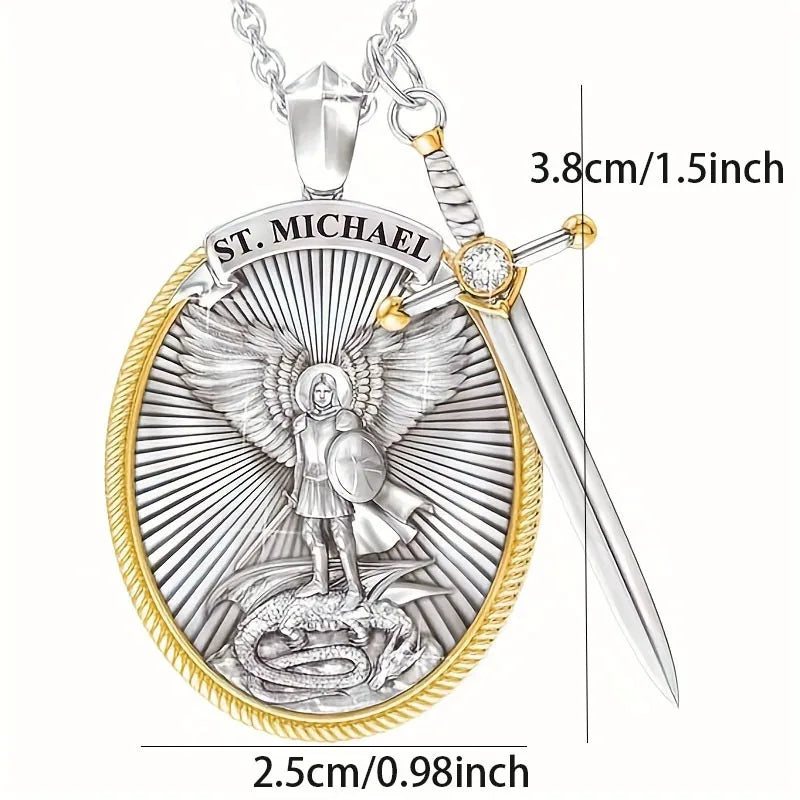 Catholic Patron Saint Pendant Michael St. Michael The Archangel