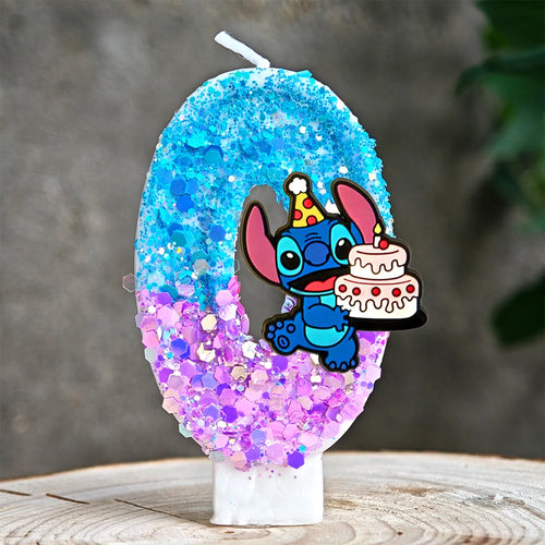 Lilo & Stitch Candle Number 0-9 Anime Digital Stitch Angel Children
