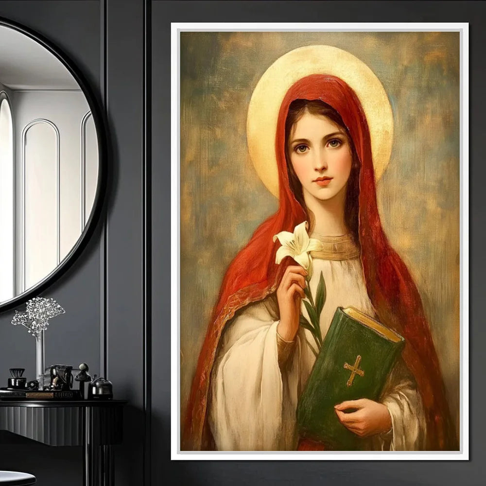 Christian Sacred Heart Jesus Art Posters Prints Catholic Pure Virgin