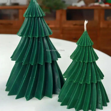 3D Christmas Tree Candle Silicone Mold DIY Christmas Candle Making Kit