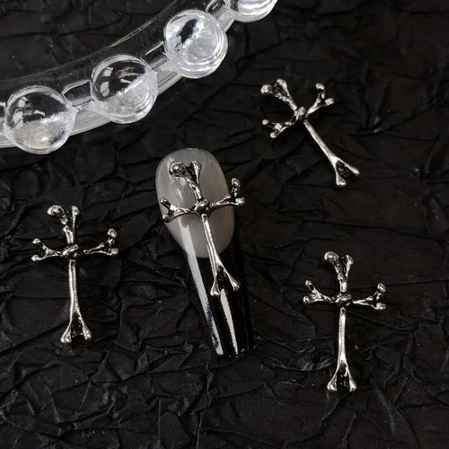 10pcs Gothic Punk Style Nail Art Charms Antique Silver Alloy  Jesus