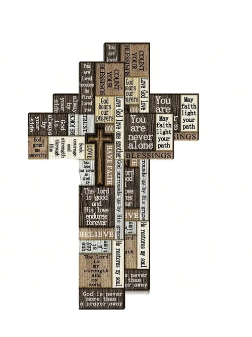 Christians Crossword Wall Signs Words And Say Wooden Crosses With