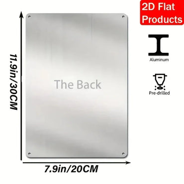 Madonna Religious Plaque-Aluminum Indoor Decor | Pre-Drilled Wall