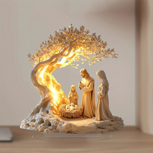 1 piece desktop decoration statue of Jesus, Tree of Life, newborn home
