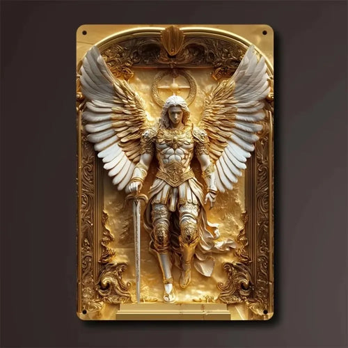 1pc 8x12" Vintage Aluminum Wall Art - Guadalupe Virgin Mary Retro