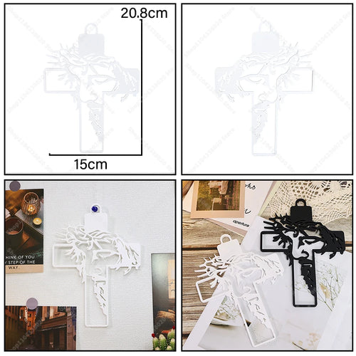 Jesus Cross Wall Decor - Religious Cross Hanging Ornament with 'JESUS'