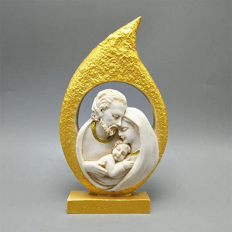 Catholic Holy Family Three Silicone Mold Fondant Cake Mold Resin