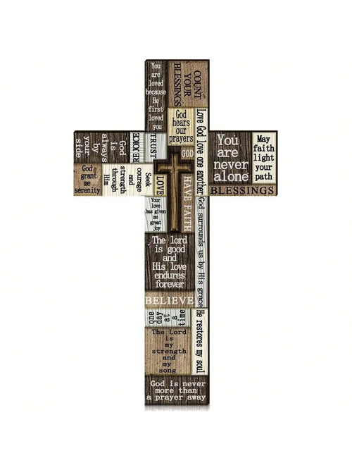 Christians Crossword Wall Signs Words And Say Wooden Crosses With