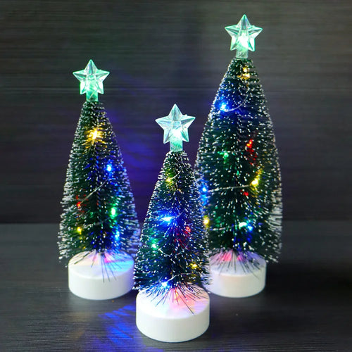 Luminous Mini Christmas Trees LED Lights Home Decoration Electronic