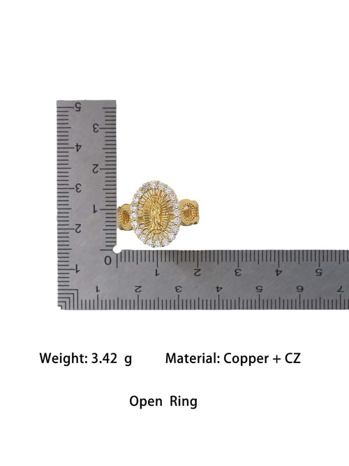 Classic Versatile Geometric Shape White Zircon Plated Gold Copper