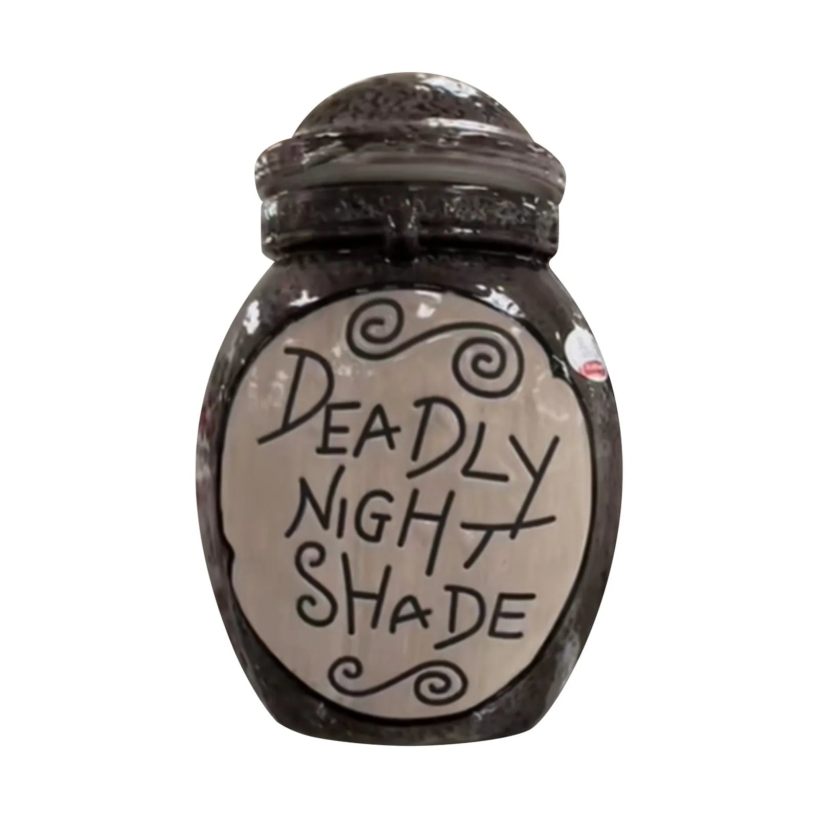 THE Before Christmas Sally's Deadly Night Shade Jar Ceramic Candle