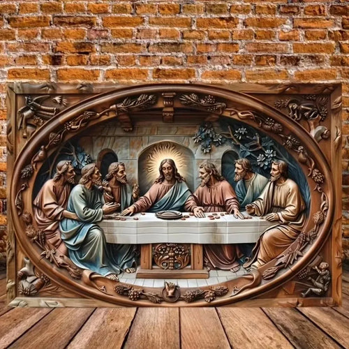 Metal Plaque， Virgin of Guadalupe Metal Sign, Rustic Americana Style