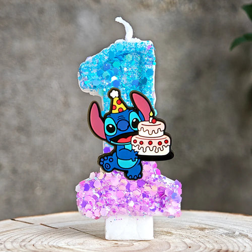 Lilo & Stitch Candle Number 0-9 Anime Digital Stitch Angel Children